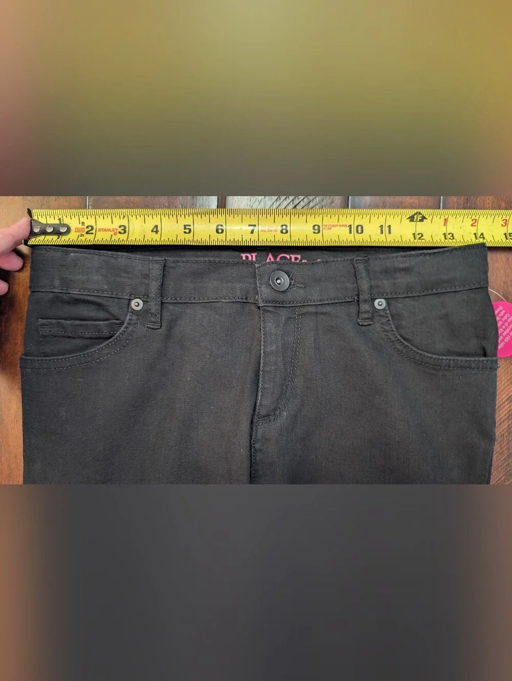 The Children's Place Girls Super Skinny Jeans Size 14 NWT Black Wash $19.50